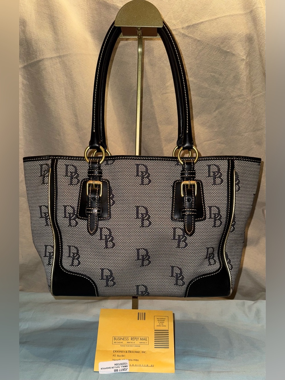 Dooney & Bourke Vintage Signature
Monogram Canvas Small Taylor Shopper Tote